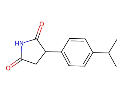 2,5-Pyrrolidinedione, 3-(4-(1-methylethyl)phenyl)- structure