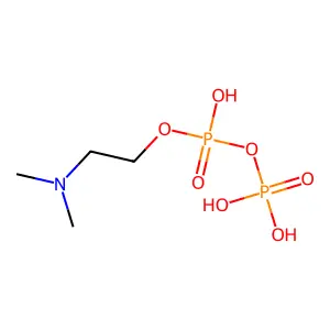 Diphosphoric acid, mono(2-(dimethylamino)ethyl-14C2) ester structure