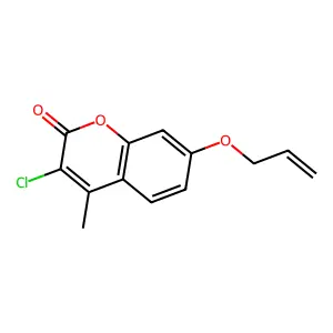 3-Chloro-4-methyl-7-prop-2-enoxychromen-2-one structure