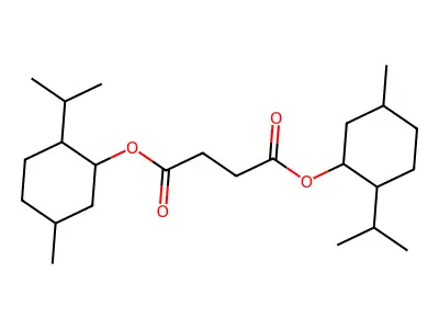 (-)-Dimenthyl succinate structure