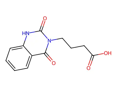 4-(2,4-Dioxo-1,2,3,4-tetrahydroquinazolin-3-yl)butanoic acid structure