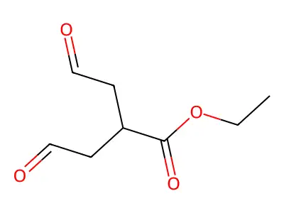Ethyl 4-oxo-2-(2-oxoethyl)butanoate structure