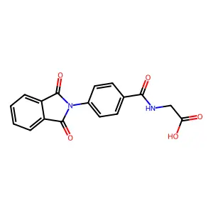 Glycine, N-[4-(1,3-dihydro-1,3-dioxo-2H-isoindol-2-yl)benzoyl]- structure