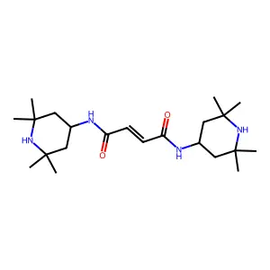 N,N'-bis(2,2,6,6-tetramethylpiperidin-4-yl)but-2-enediamide structure
