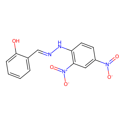 Salicylaldehyde 2,4-dinitrophenylhydrazone structure