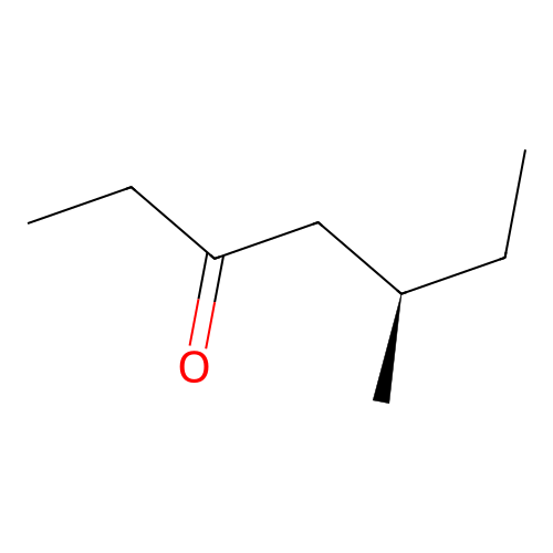 5-Methyl-3-heptanone, (-)- structure