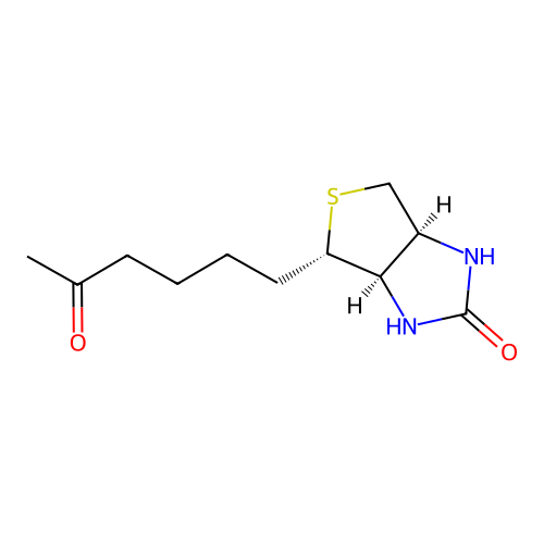 (3aR,4S,6aS)-4-(5-oxohexyl)-1,3,3a,4,6,6a-hexahydrothieno[3,4-d]imidazol-2-one structure