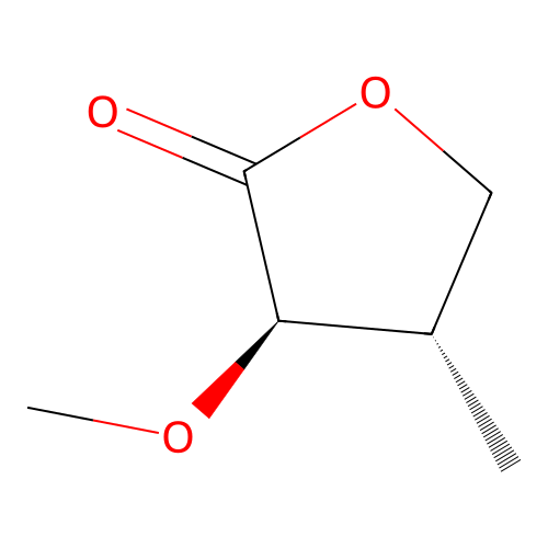 (3R,4S)-3-methoxy-4-methyloxolan-2-one structure
