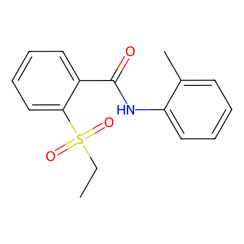 2-(ethylsulfonyl)-N-(2-methylphenyl)benzamide structure