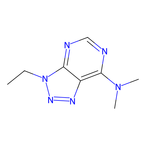3-ethyl-N,N-dimethyltriazolo[4,5-d]pyrimidin-7-amine structure