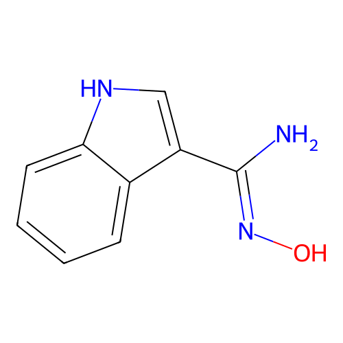 N-Hydroxy-1H-indole-3-carboxamidine structure