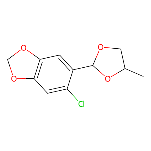 5-Chloro-6-(4-methyl-1,3-dioxolan-2-yl)-1,3-benzodioxole structure
