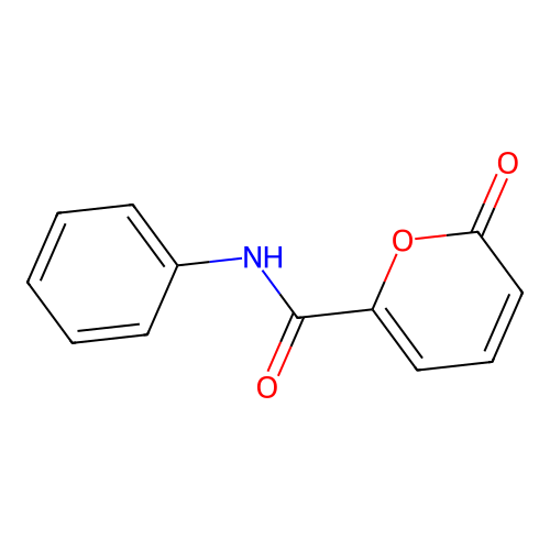2-Oxo-N-phenyl-2H-pyran-6-carboxamide structure