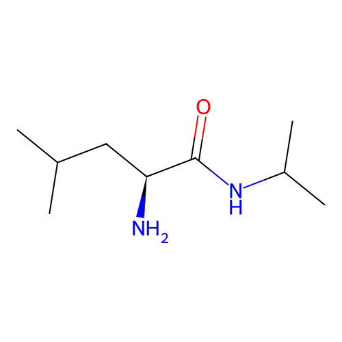 Pentanamide, 2-amino-4-methyl-N-(1-methylethyl)-, (2S)- structure