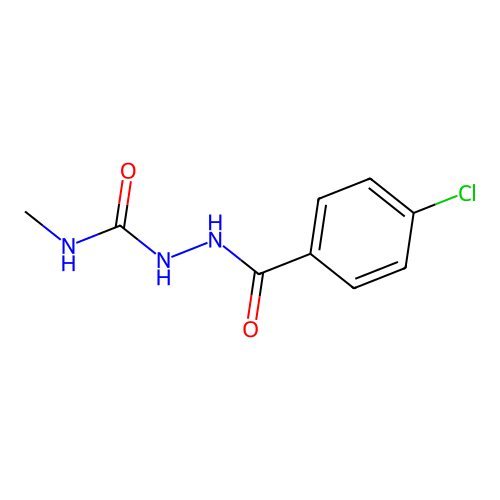 2-(4-chlorobenzoyl)-N-methylhydrazinecarboxamide structure