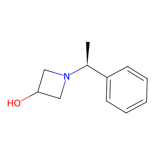 (S)-1-(1-Phenylethyl)azetidin-3-ol structure