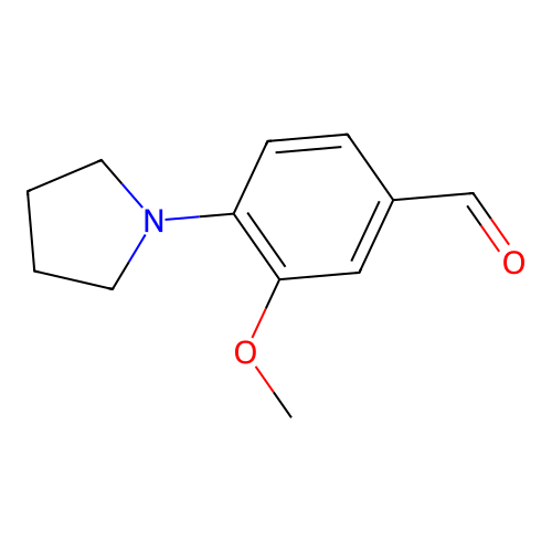 3-Methoxy-4-(pyrrolidin-1-yl)benzaldehyde structure