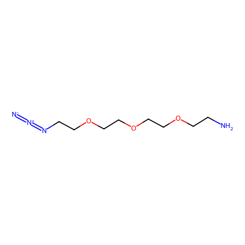 1-Amino-11-azido-3,6,9-trioxaundecane structure