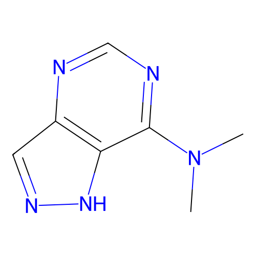 1h-Pyrazolo[4,3-d]pyrimidin-7-amine,n,n-dimethyl- structure