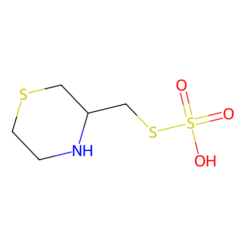 3-(Sulfosulfanylmethyl)thiomorpholine structure