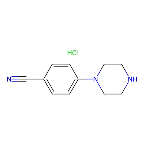 4-(Piperazin-1-yl)benzonitrile hydrochloride structure