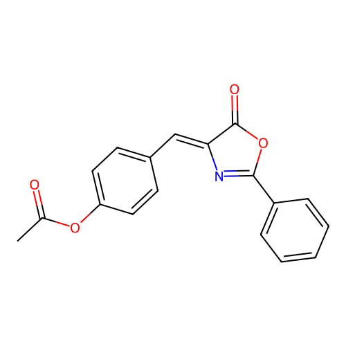 4-(4-Acetoxybenzylidene)-2-phenyl-1,3-oxazol-5-one structure