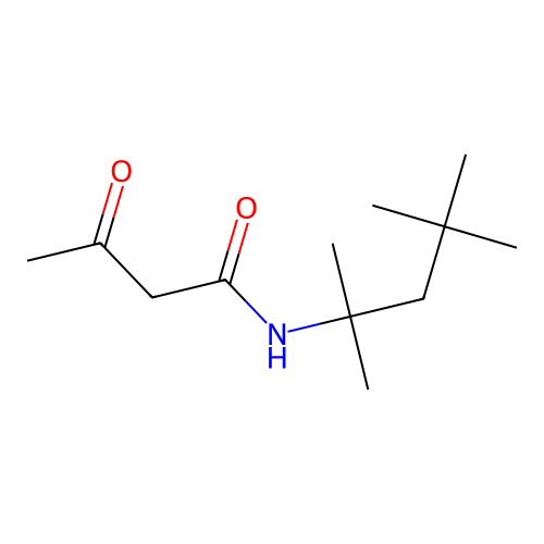 Acetoacetamide, N-(1,1,3,3-tetramethylbutyl)- structure