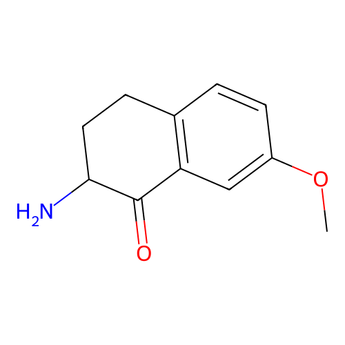 2-Amino-7-methoxy-1-oxo-1,2,3,4-tetrahydronaphthalene structure