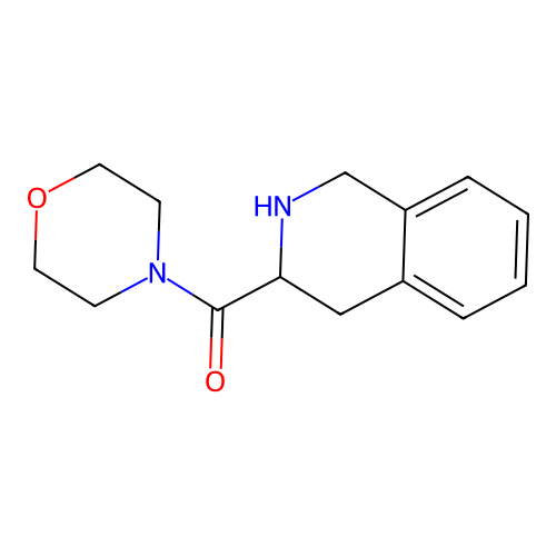 Morpholin-4-yl(1,2,3,4-tetrahydroisoquinolin-3-yl)methanone structure