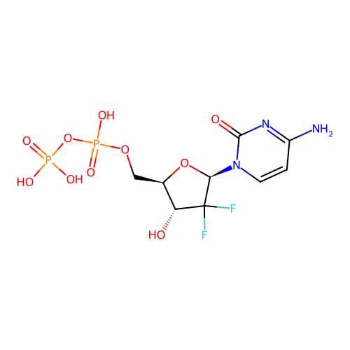 Gemcitabine 5'-diphosphate structure