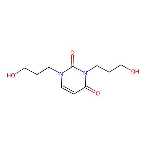 2,4(1H,3H)-Pyrimidinedione, 1,3-bis(3-hydroxypropyl)- structure