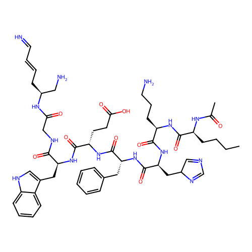 alpha-Msh(4-11)NH2, Ac-Nl4(4)-orn(5)-phe(7)-glu(8)- structure