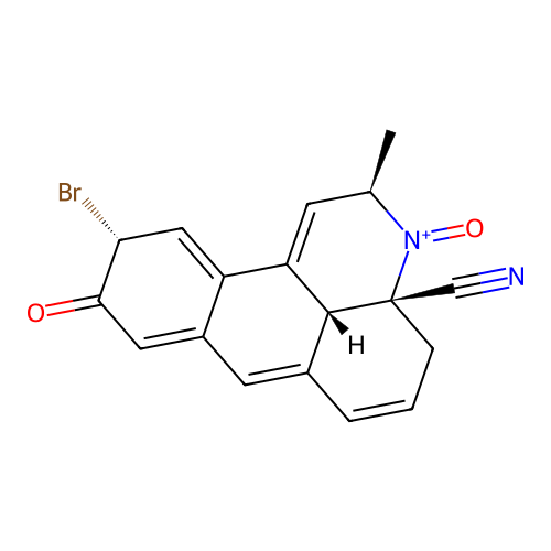 6-Bromo-2,7-dihydro-3-methyl-2,7-dioxo-3H-dibenz(f,i,j)isoquinoline-1-carbonitrile structure