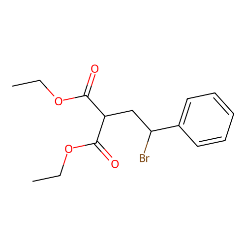 Diethyl 2-(2-bromo-2-phenylethyl)malonate structure