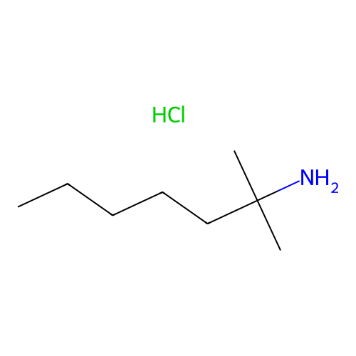 tert-Octyl amine hydrochloride structure