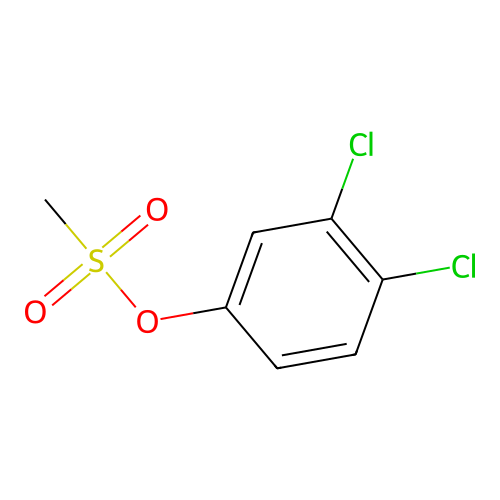 3,4-二氯苯基甲磺酸酯 structure