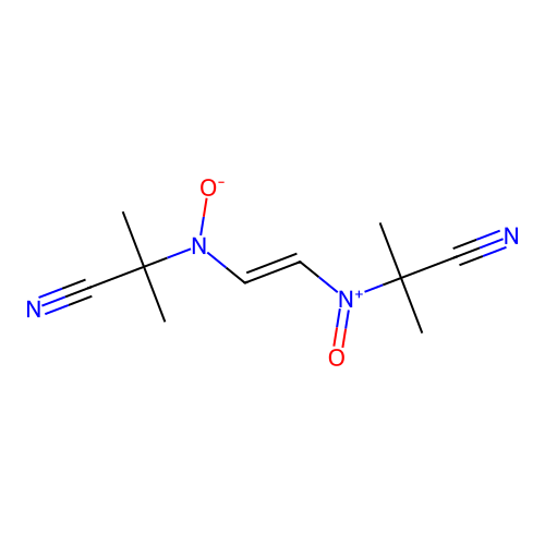 2,7-Dicyano-2,7-dimethyl-3,6-diazaocta-3,5-dien-3,6-dioxide structure