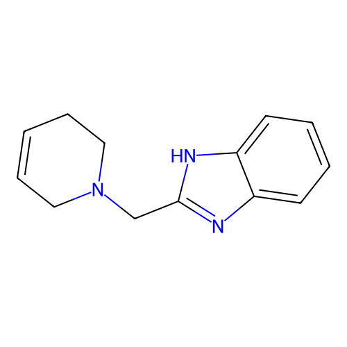 2-(3,6-dihydro-1(2H)-pyridinylmethyl)-1H-benzimidazole structure