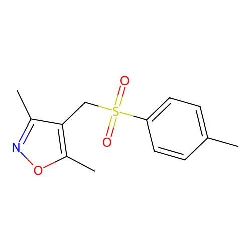 3,5-Dimethyl-4-{[(4-methylphenyl)sulfonyl]methyl}isoxazole structure