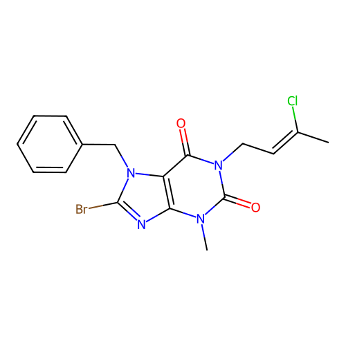 C17H16BrClN4O2 structure