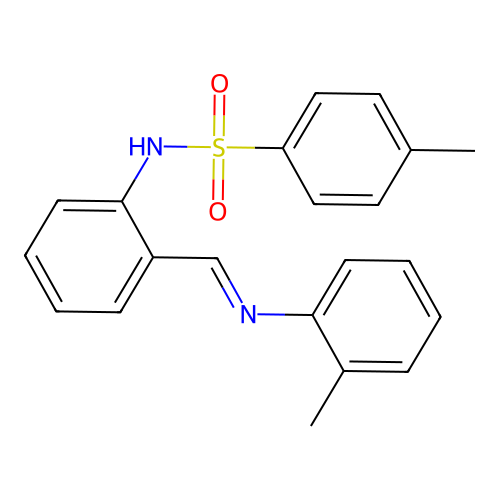 4-methyl-N-[2-[(2-methylphenyl)iminomethyl]phenyl]benzenesulfonamide structure