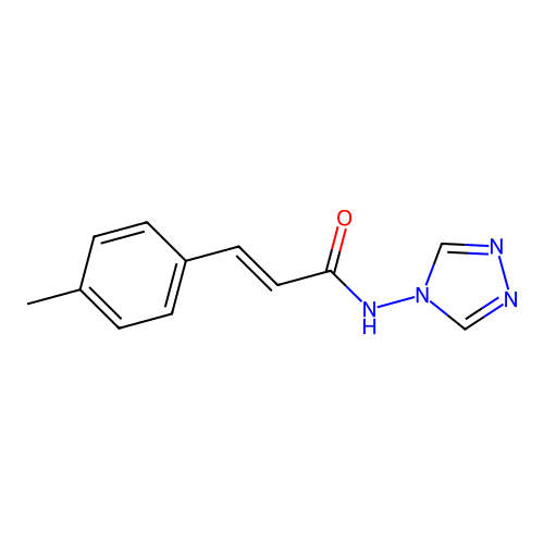 3-(4-methylphenyl)-N-(4H-1,2,4-triazol-4-yl)acrylamide structure