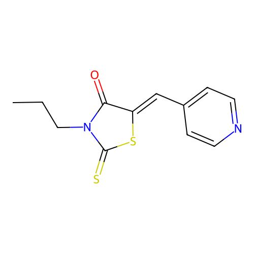 3-Propyl-5-(4-pyridinylmethylene)-2-thioxo-1,3-thiazolidin-4-one structure