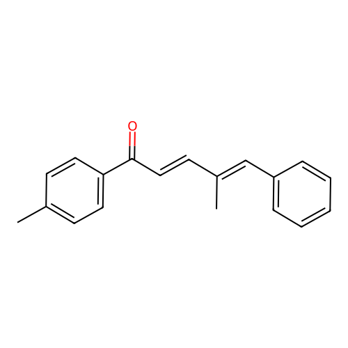 4-Methyl-1-(4-methylphenyl)-5-phenyl-2,4-pentadien-1-one structure