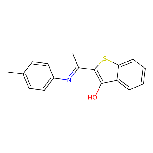 (2Z)-2-[1-(4-methylanilino)ethylidene]-1-benzothiophen-3-one structure