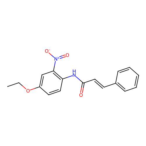 N-(4-ethoxy-2-nitrophenyl)cinnamamide structure