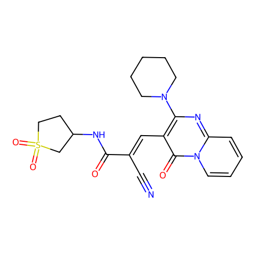 (2E)-2-cyano-N-(1,1-dioxo-1 structure