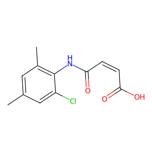 4-(2-Chloro-4,6-dimethylanilino)-4-oxo-2-butenoic acid structure