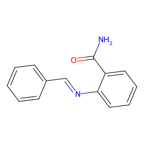 2-(亚苄基氨基)苯甲酰胺 structure