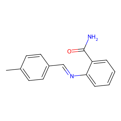 2-[(4-甲基亚苄基)氨基]苯甲酰胺 structure